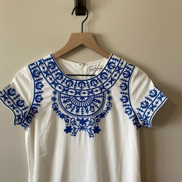 Dainty Hooligan Embroidered Shift Dress - Picture 2 of 6